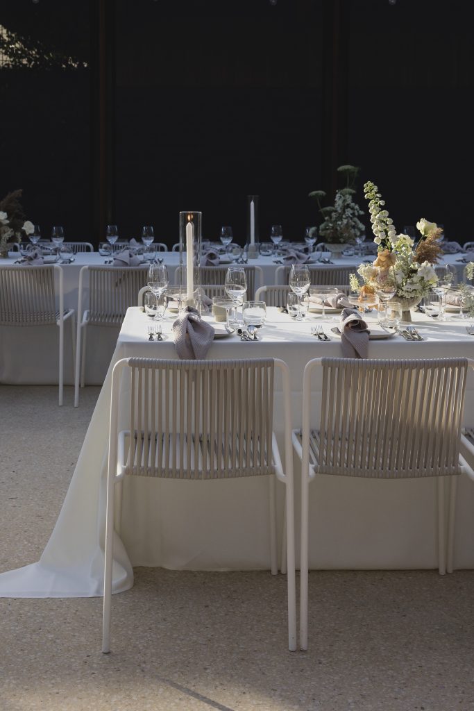 Styled wedding table