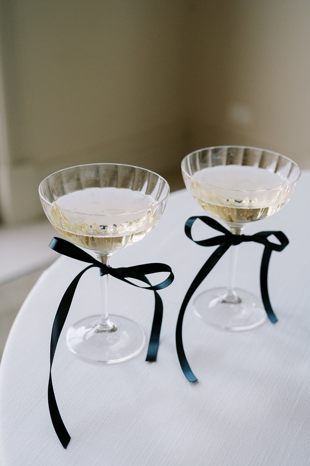 Champagne glasses. Silvestris of Clarendon styled by The Modern approach
