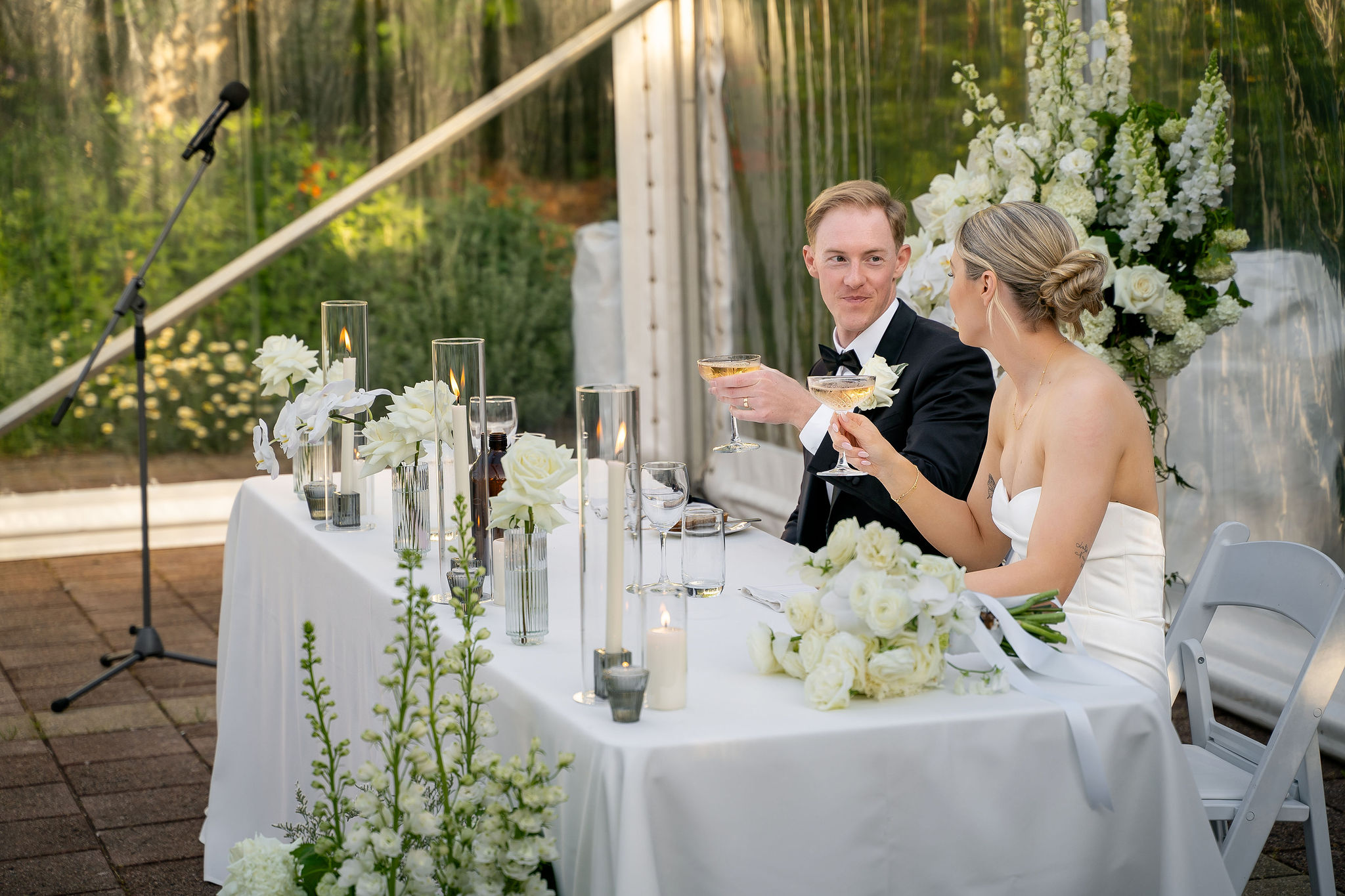Wedding Styling and Coordination package used to create this black and white classic elegant wedding styling