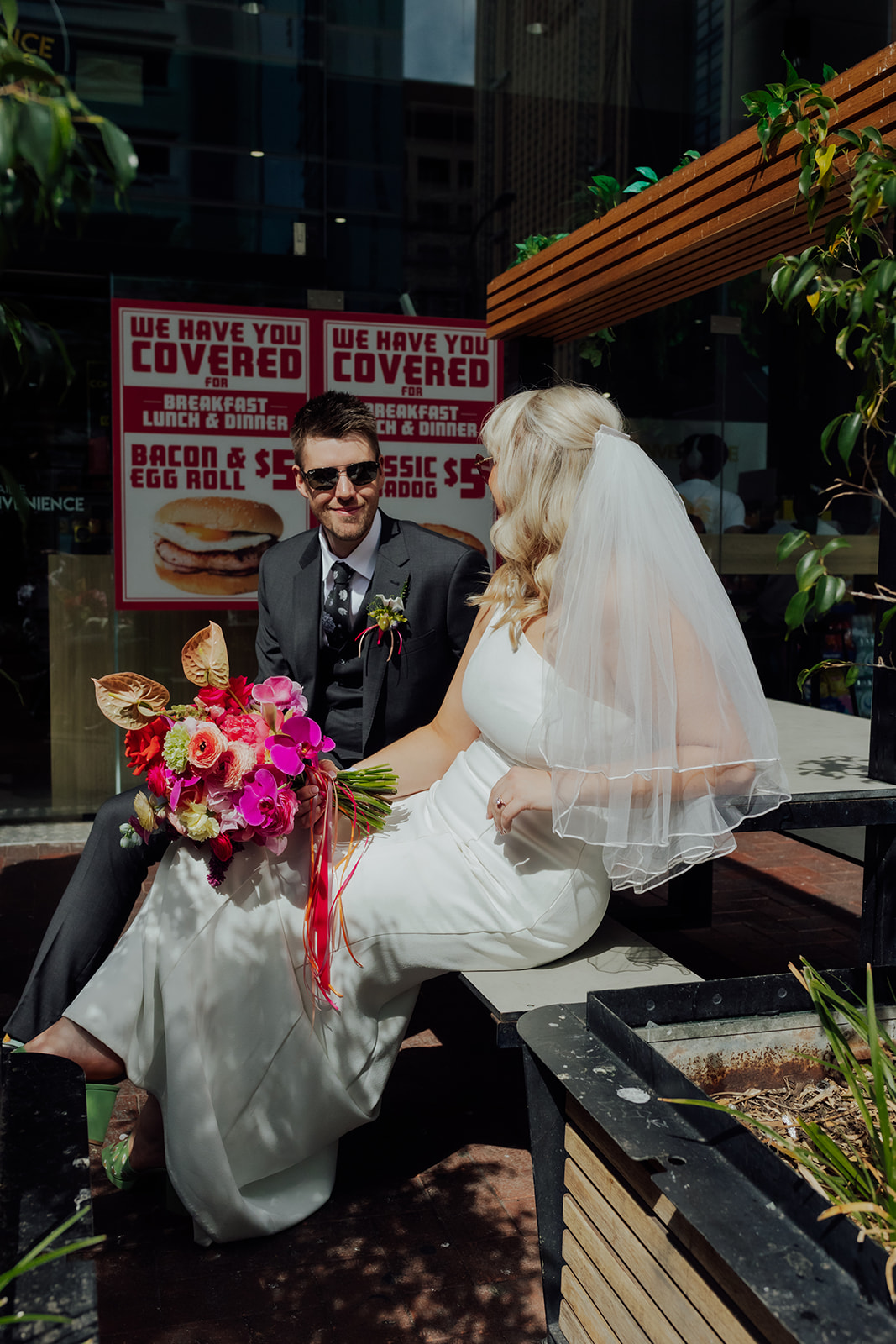 Urban Adelaide City wedding photo