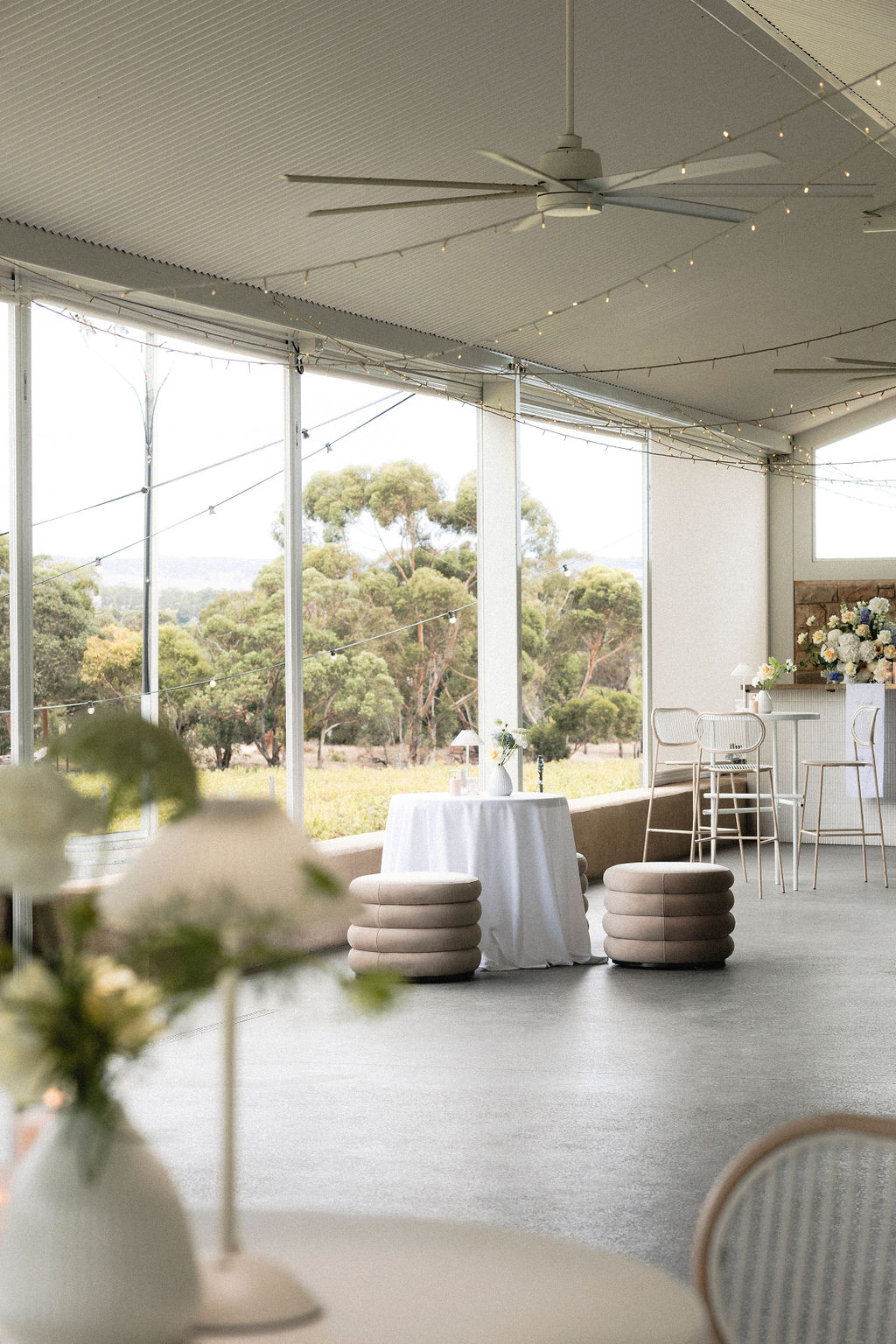 Photograph by Tash Mohring of The Modern Approach wedding styling at LLoyd Brothers Winery, Mclaren Vale