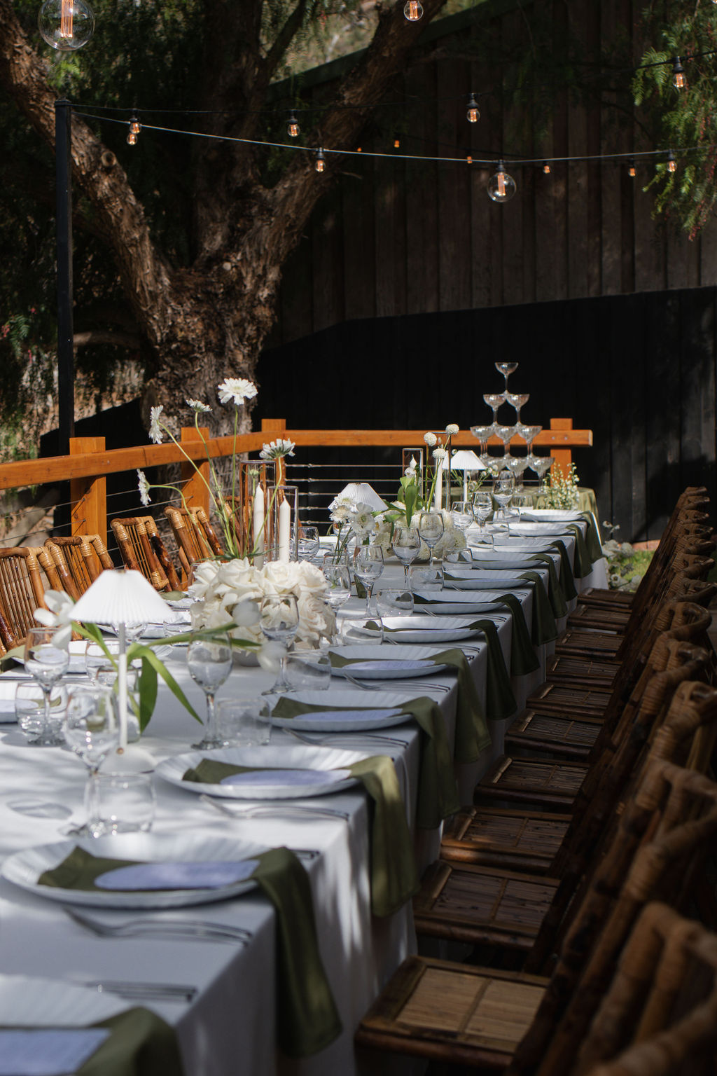 Classic Garden Party Wedding at Marybank Estate styled in Green and White palettee