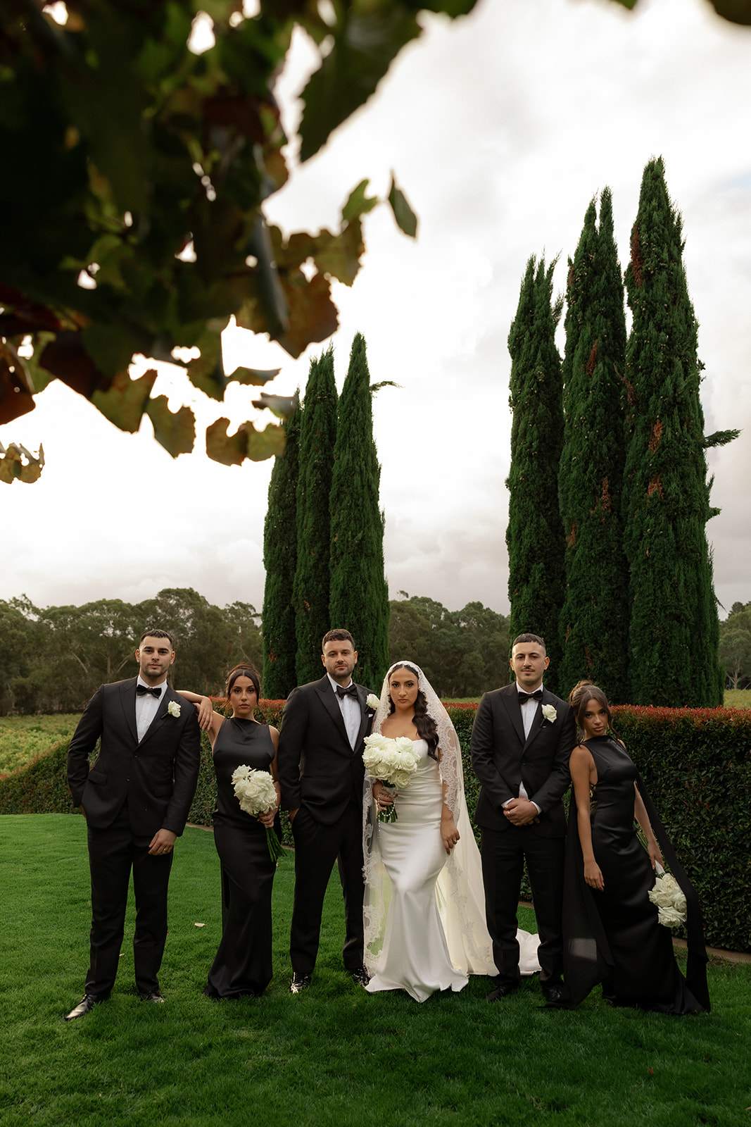 Wedding party photograph at Beresford Estate Adelaide