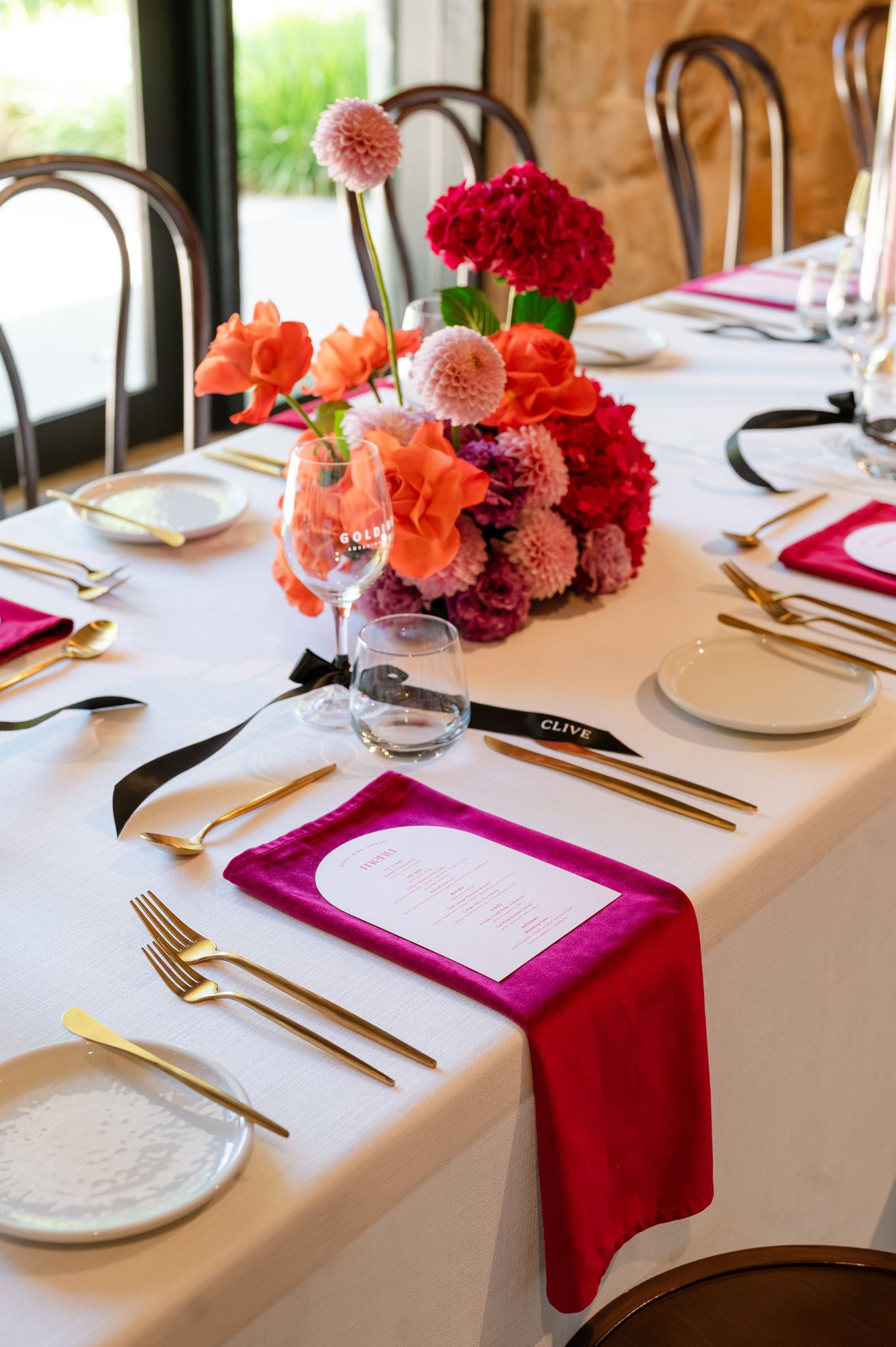 Colourful Wedding Styling at Goldings Winery Adelaide